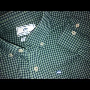 Boys nice button down shirt size large 10/12